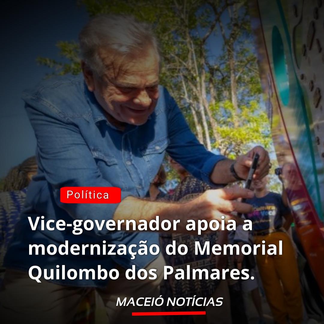 Vice-governador apoia a modernização do Memorial Quilombo dos Palmares.