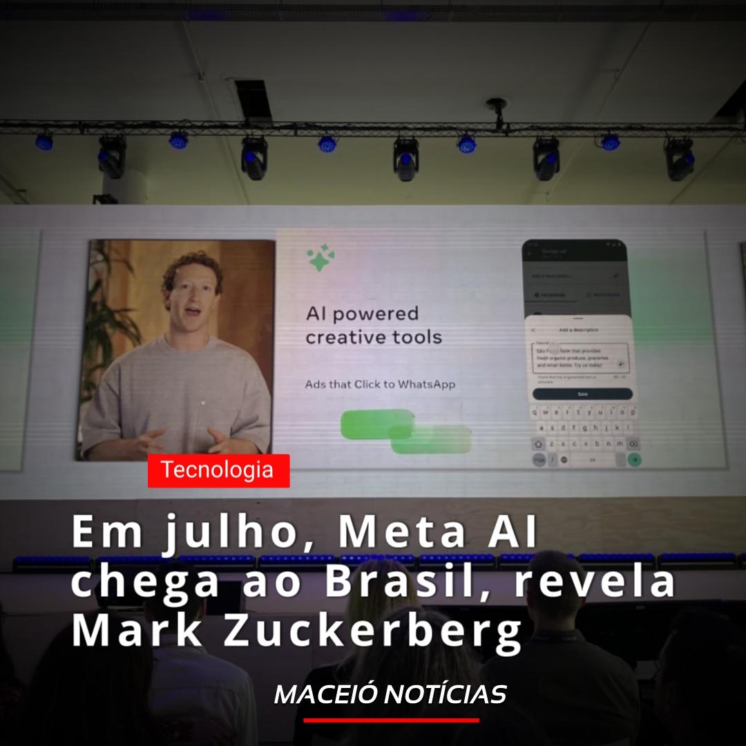 Em julho, Meta AI chega ao Brasil, revela Mark Zuckerberg