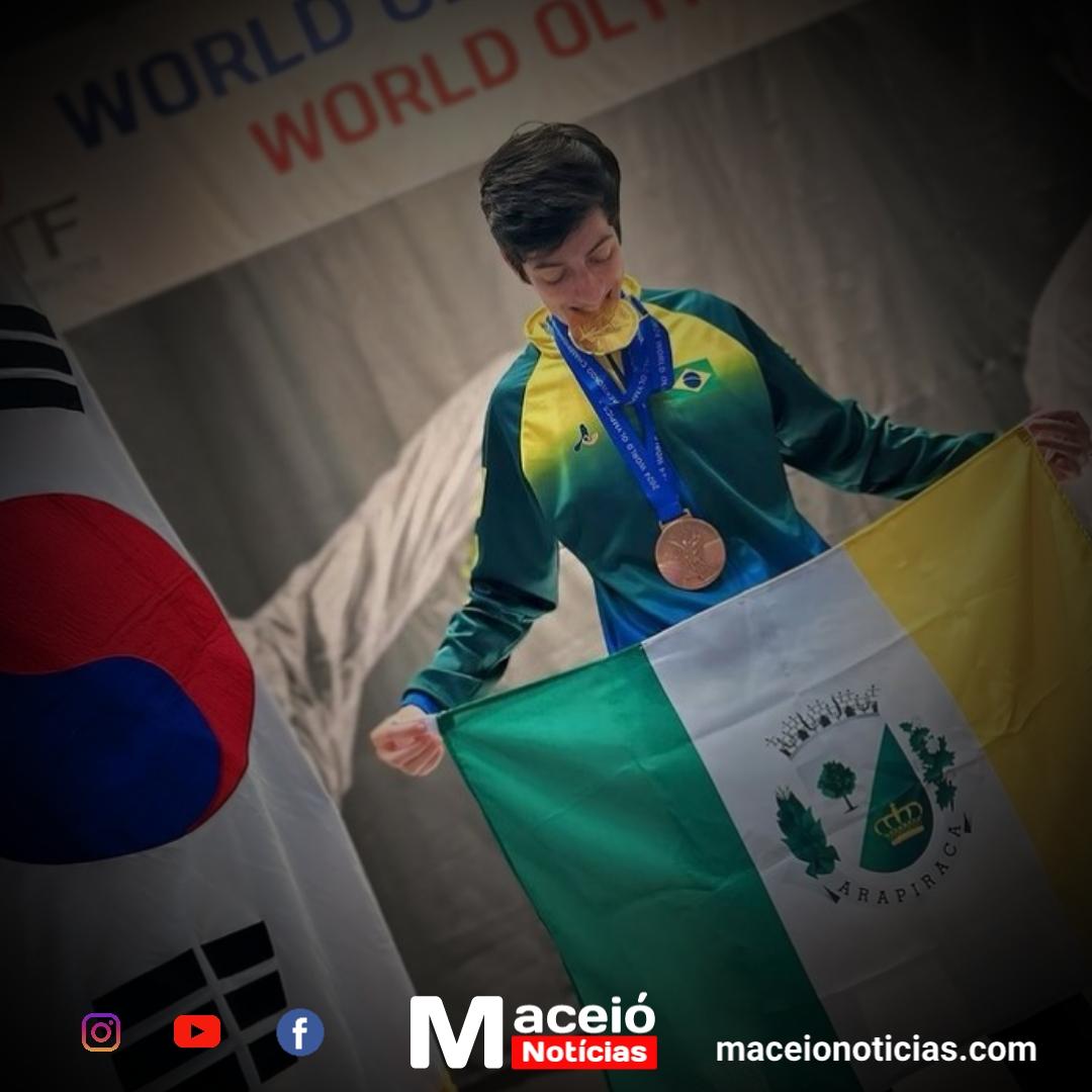 Atleta de Taekwondo de Arapiraca conquista Título Mundial