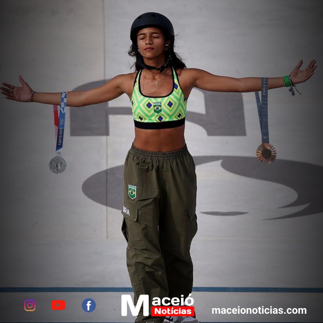 Com apenas 16 anos, Rayssa Leal conquista bronze no Skate Street!