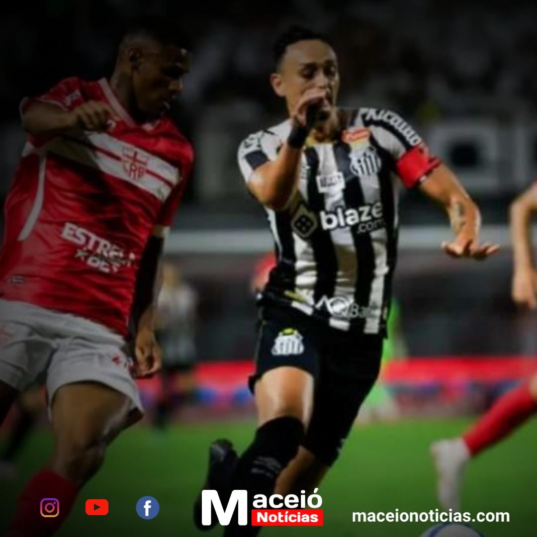 CRB e Santos empatam em 1 a 1 no Estádio Rei Pelé pela Série B