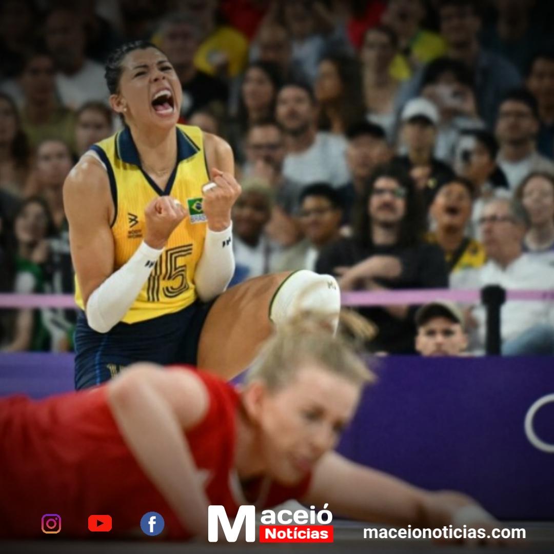 Brasil derrota Polônia por 3 a 0 e brilha na fase de grupos do vôlei feminino.