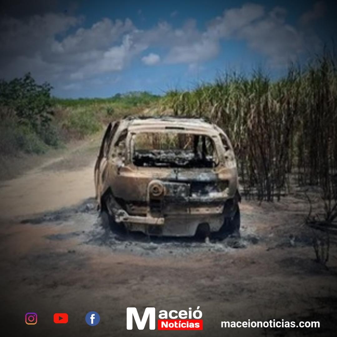 Carro de líder comunitário é encontrado carbonizado em Satuba