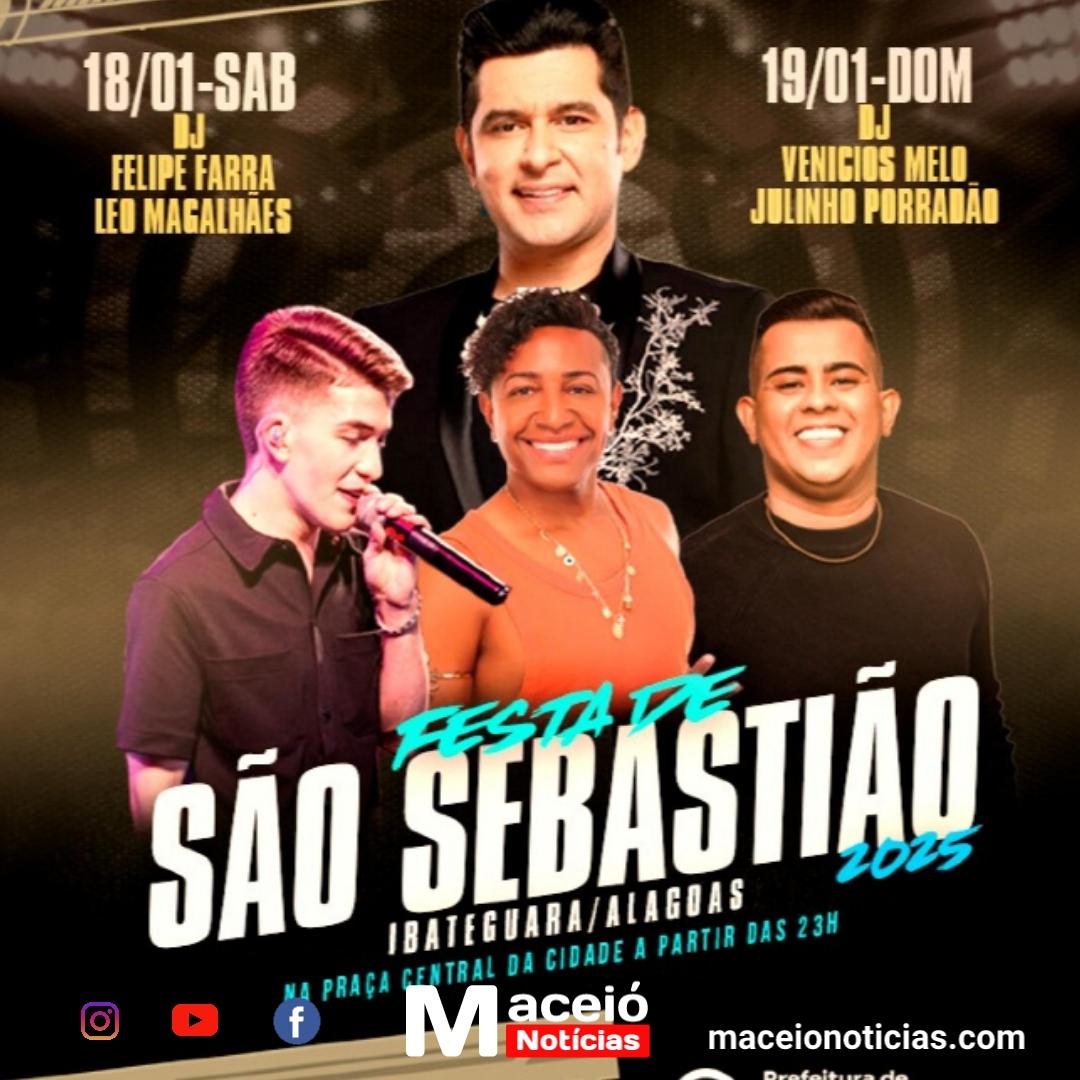 Ibateguara celebra a 157ª Festa de São Sebastião com tradição e shows imperdíveis
