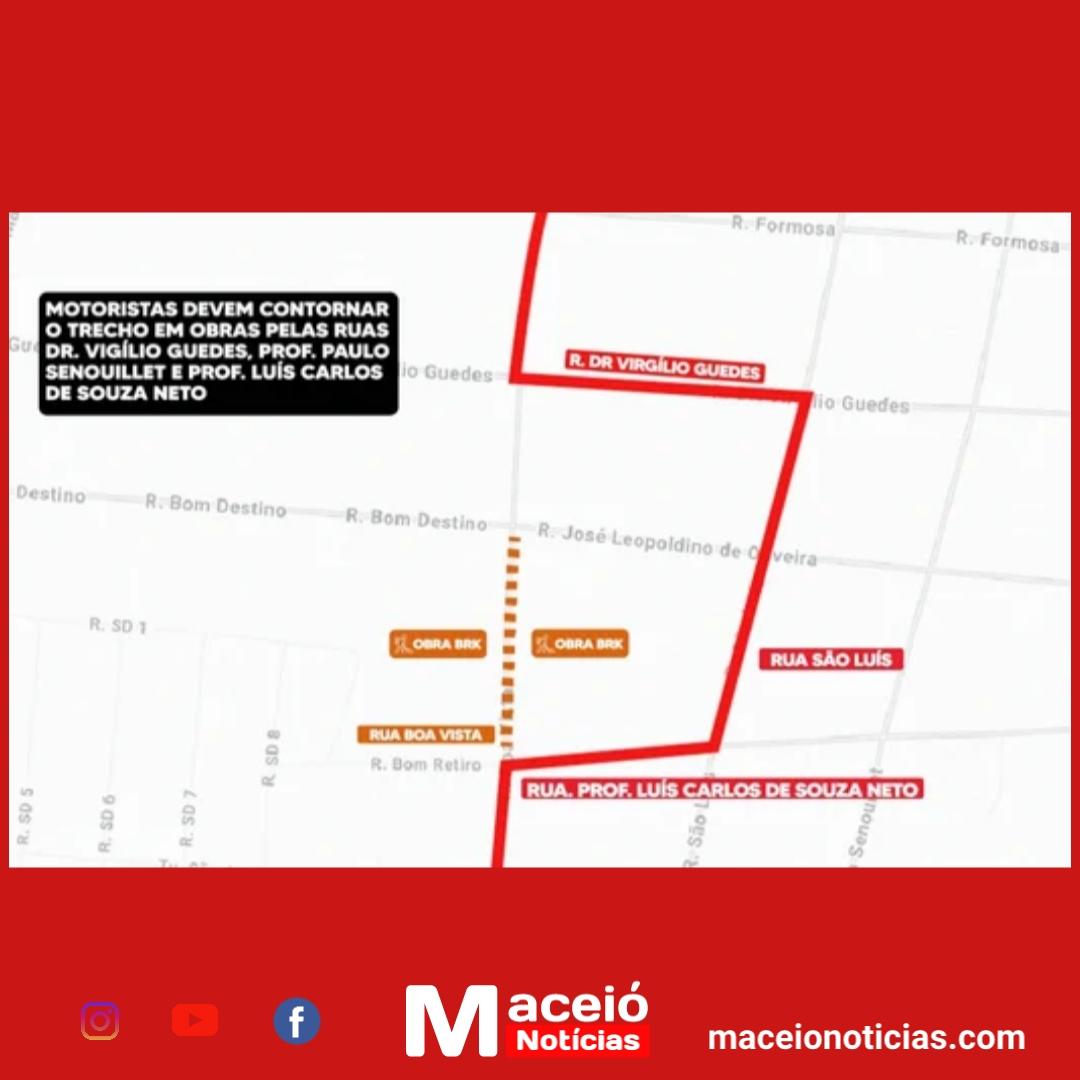 Trânsito alterado na Ponta Grossa por obra urgente