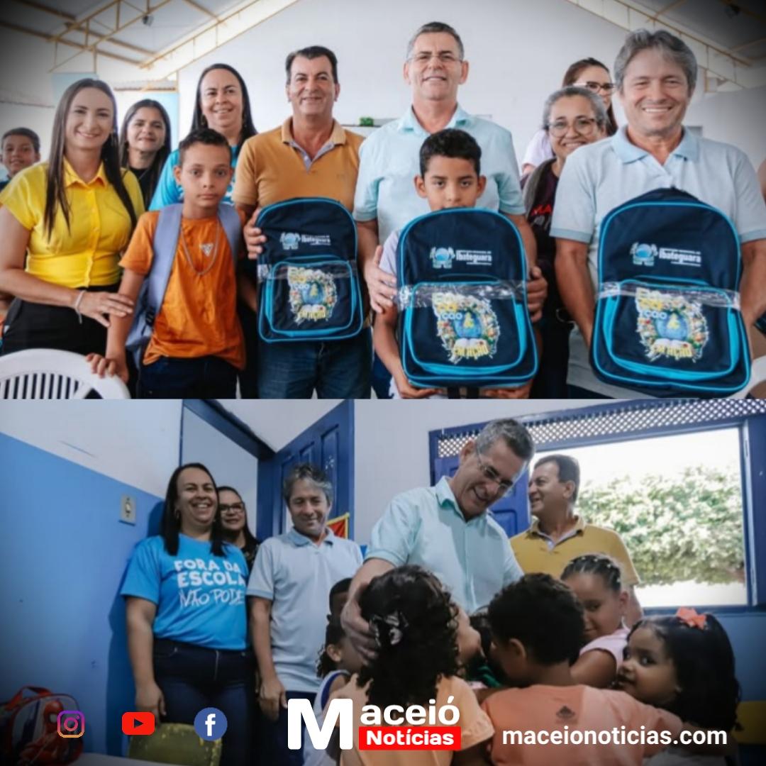 Prefeito Geo Cruz distribui 3.200 kits escolares para estudantes de Ibateguara