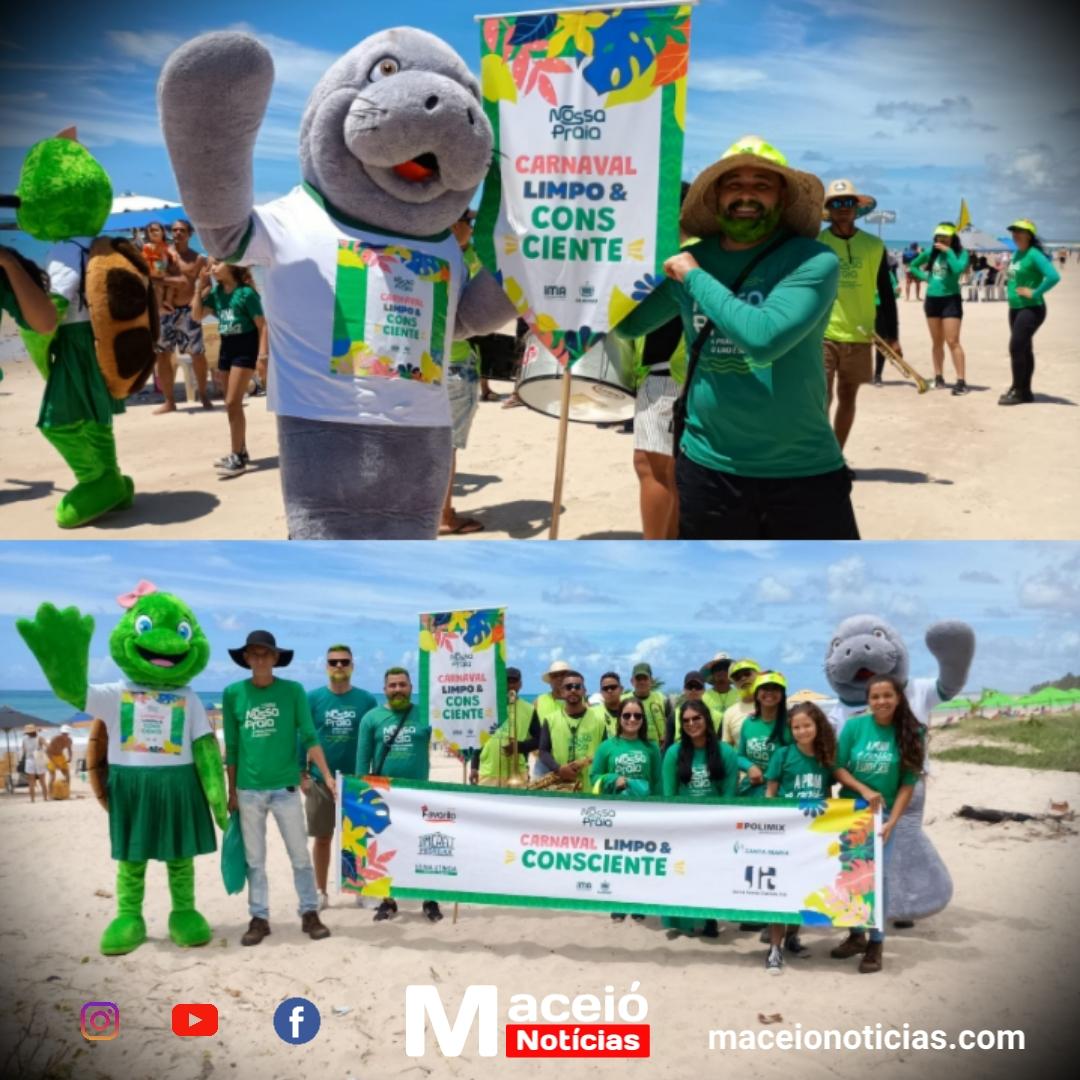 Carnaval sustentável: Projeto Nossa Praia incentiva limpeza e consciência ambiental no Francês