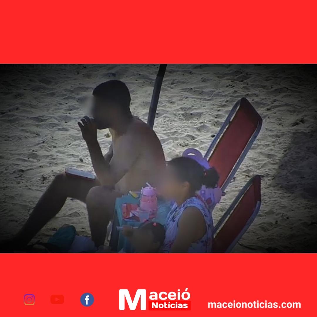 Foragido da Justiça é flagrado usando drogas na praia de Ponta Verde