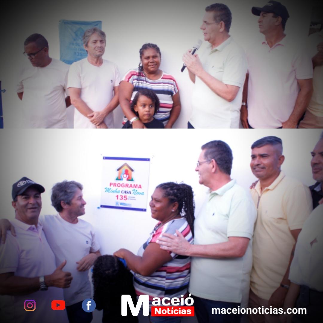 Prefeito Geo Cruz entrega a 135ª casa do Programa Casa Nova em Ibateguara com 1 ano de cesta básica