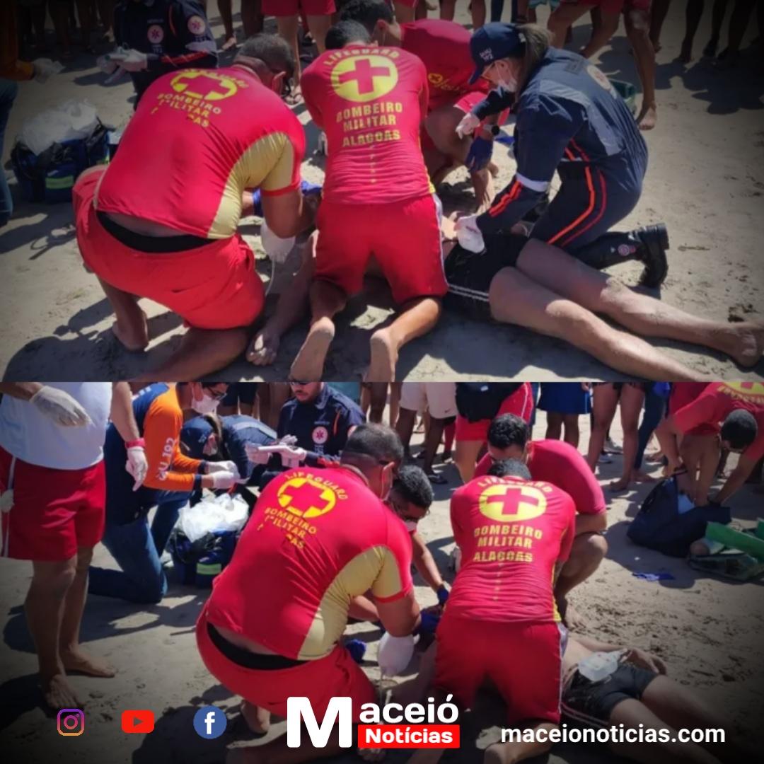Homem morre afogado na praia de Pajuçara na tarde de sábado