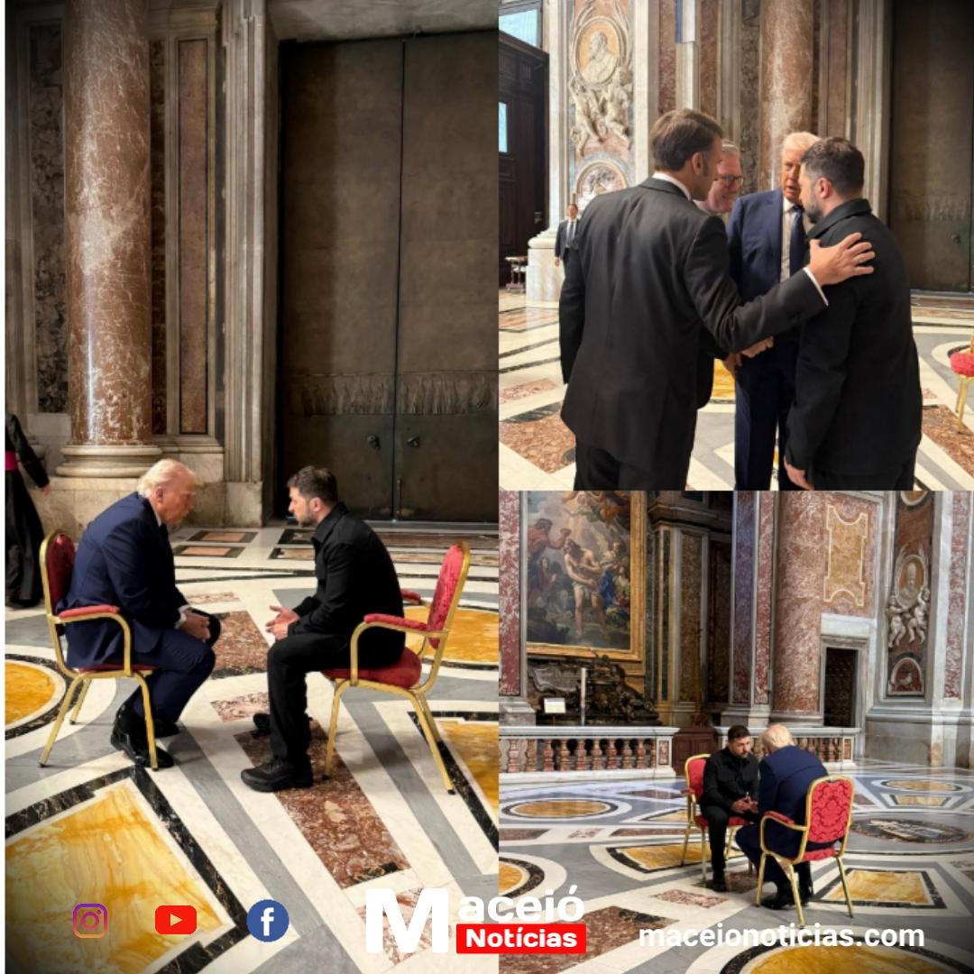 Trump e Zelensky têm encontro reservado em Roma antes de funeral do Papa Francisco