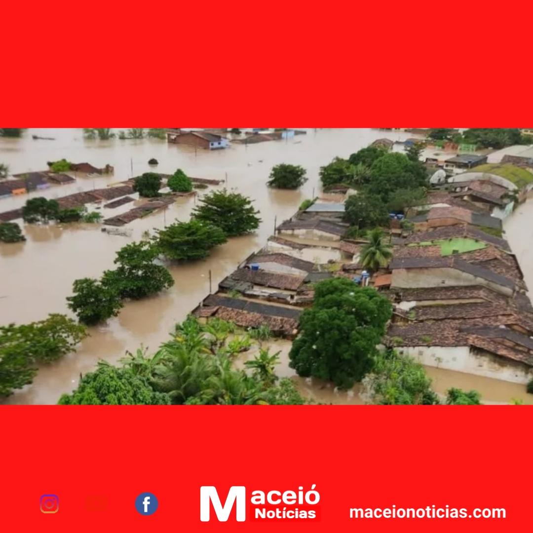 Chuvas em Alagoas deixam mais de 3 mil pessoas desabrigadas