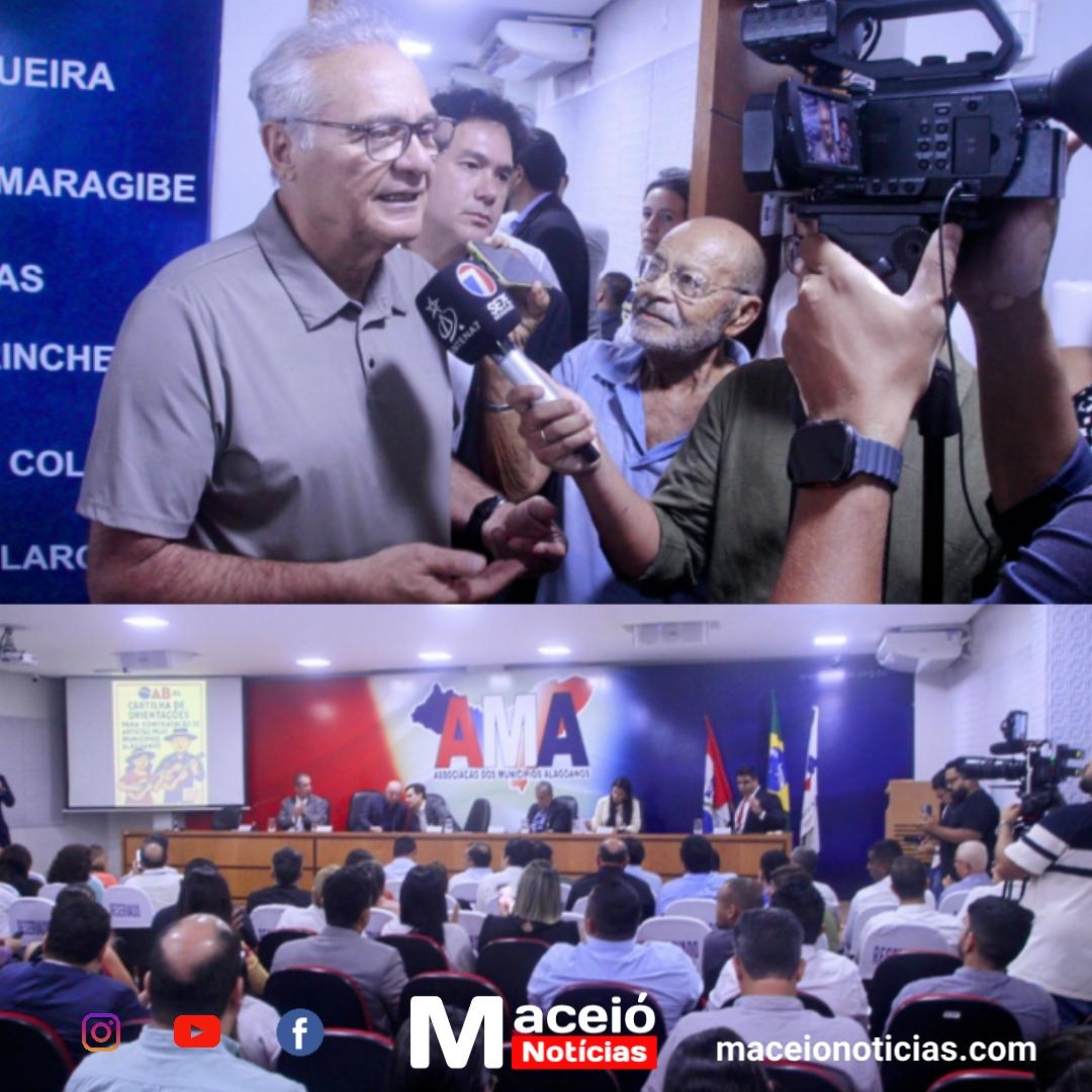 Dois eventos movimentaram a AMA: cartilha artística e Renan Calheiros com pautas municipalistas