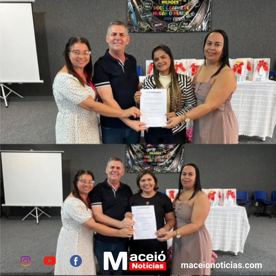 Prefeito Geo Cruz participou da posse de diretoras e destacou uma nova etapa na educação de Ibateguara