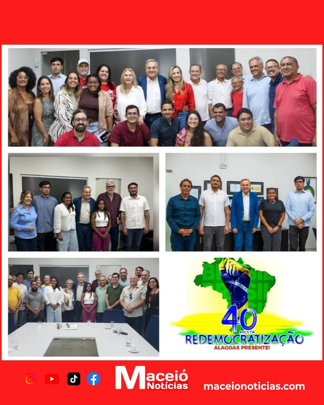 Alagoas realiza um dos maiores atos do país pelos 40 anos da redemocratização