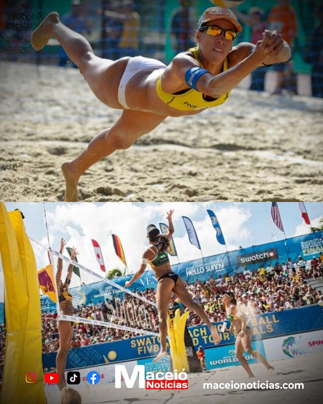 Areia, sol e saque: Praia do Francês vira palco nacional do vôlei de praia em agosto