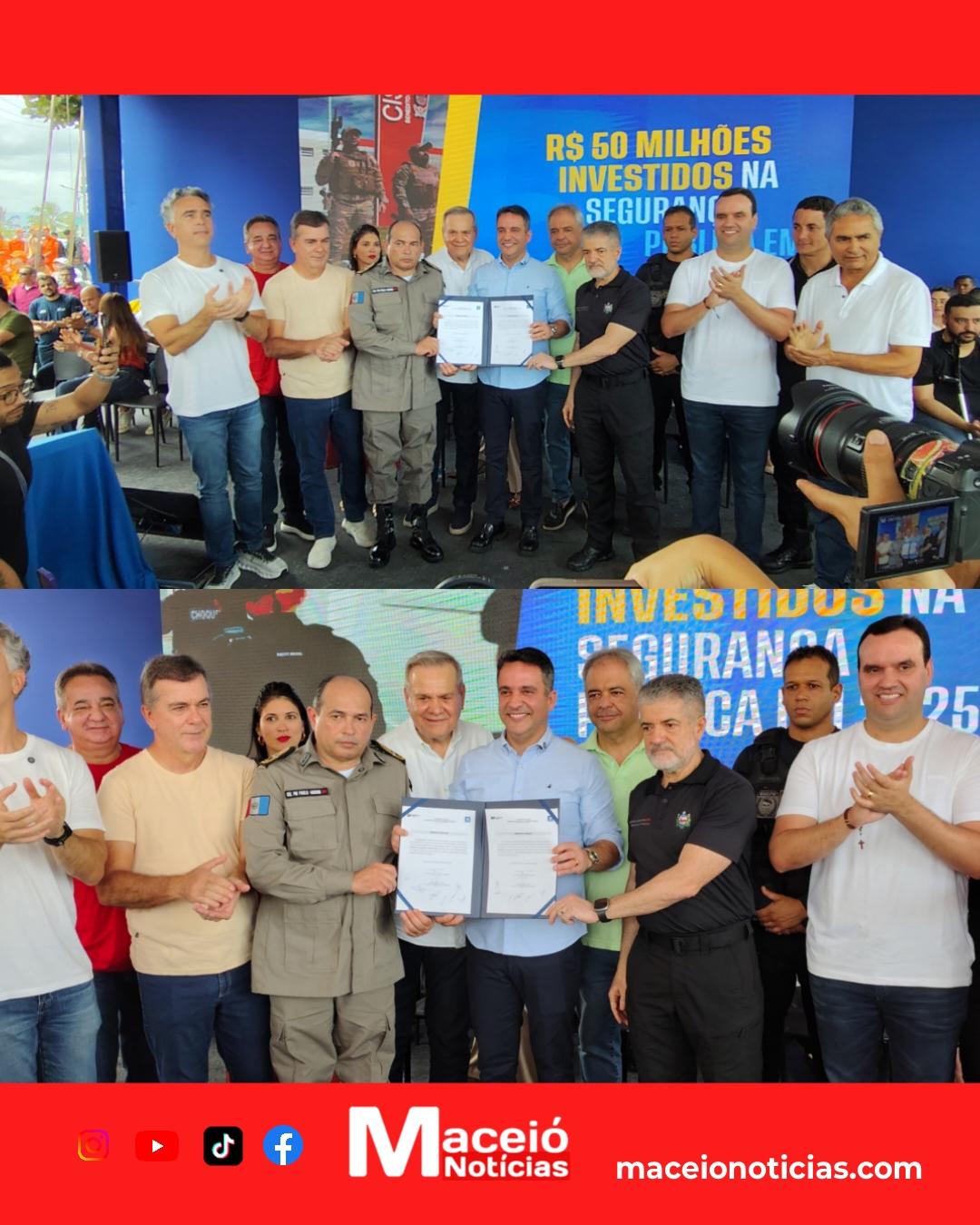 Governo de Alagoas realiza maior entrega de equipamentos policiais da história do estado