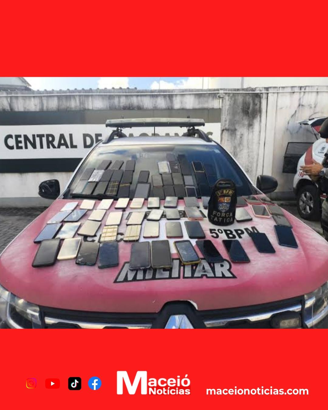 Apartamento virou depósito: polícia encontra 75 celulares sem nota fiscal no Benedito Bentes