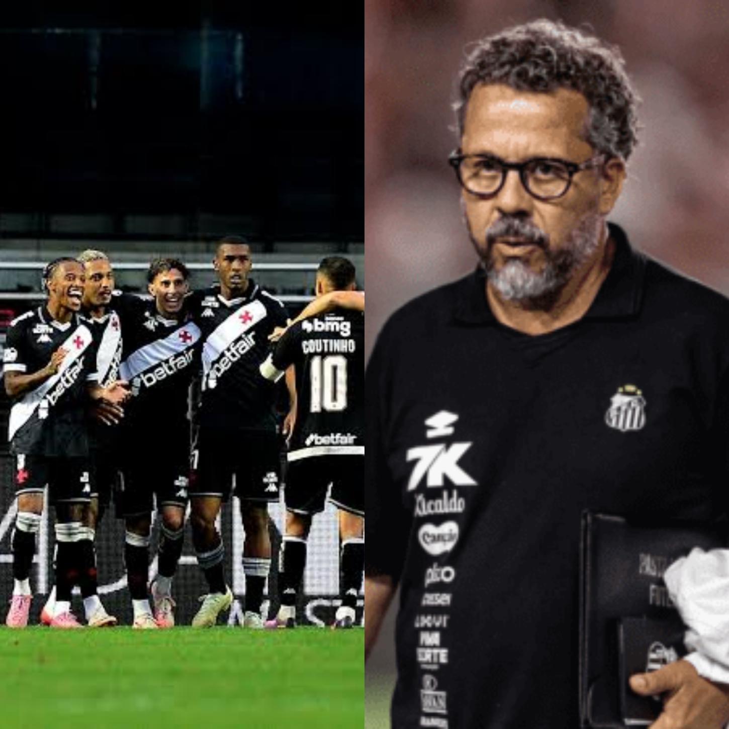 Goleada do Vasco sela a demissão de Cléber Xavier no Santos