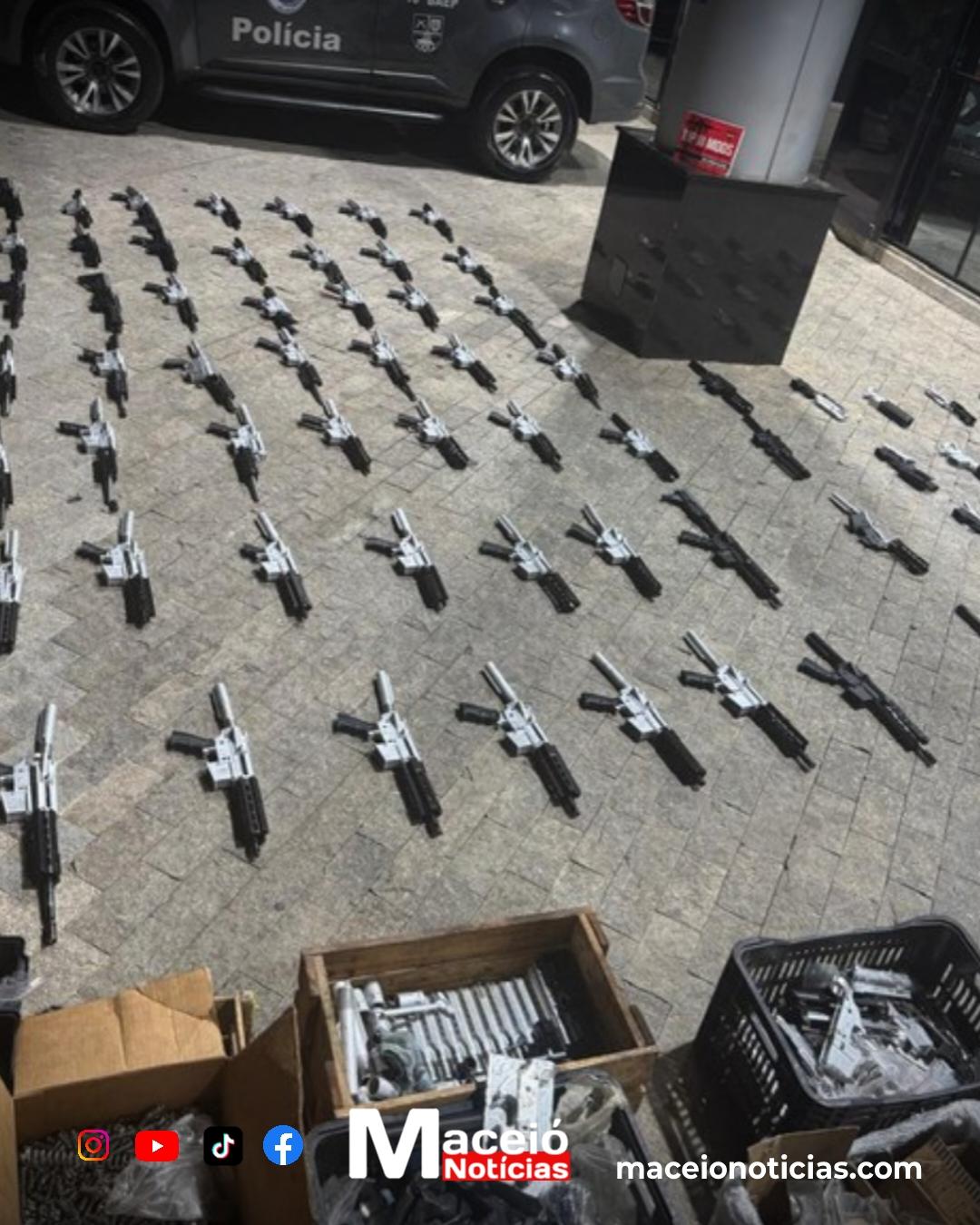 Operação conjunta da PF e PM revela produção ilegal de fuzis