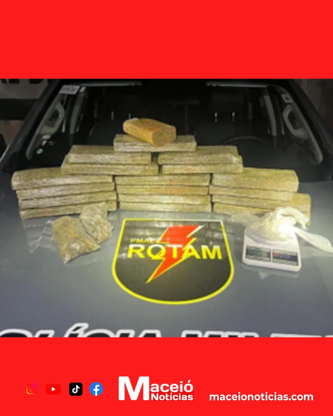 Flagra na Levada: quase 15 kg de drogas apreendidos com mulher