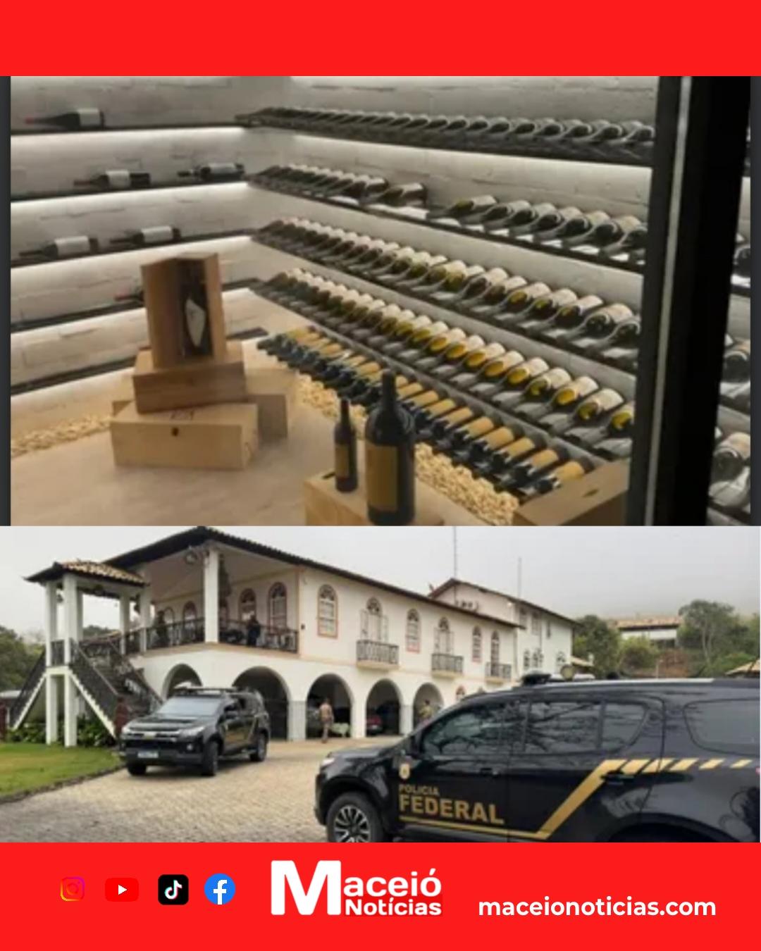 Operação revela adega milionária em casa de chefe de fraude bilionária em Alagoas