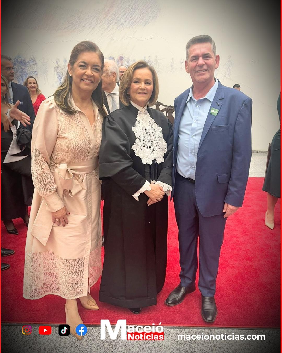 Prefeito Geo Cruz participou da posse de Marluce Caldas no STJ e coloca Ibateguara em destaque nacional