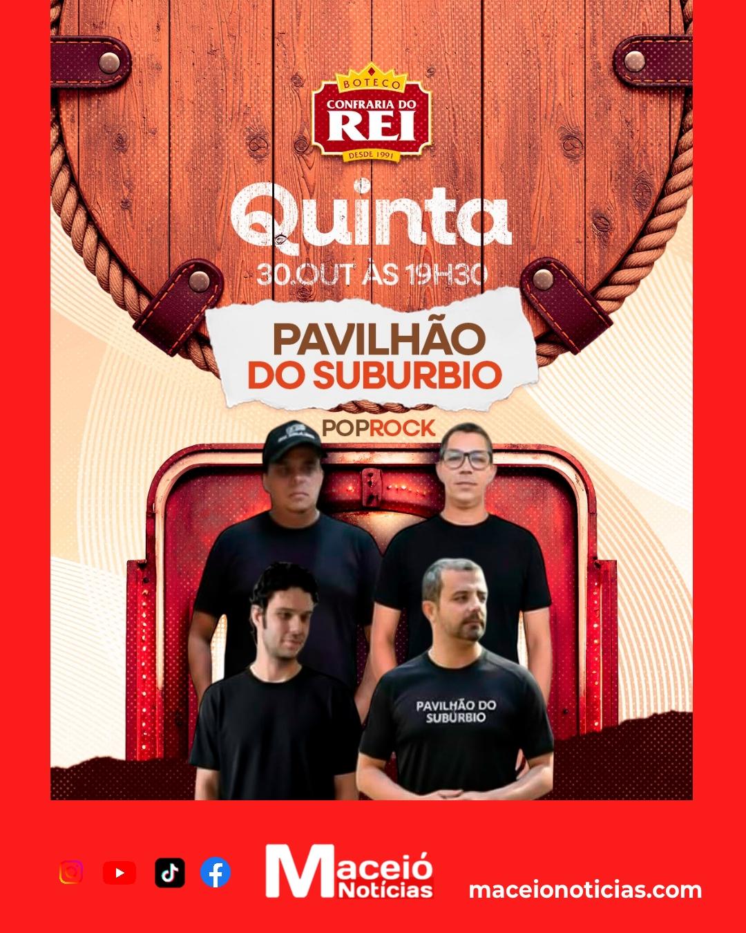 Banda Pavilhão do Subúrbio se apresenta nesta quinta-feira na Confraria do Rei