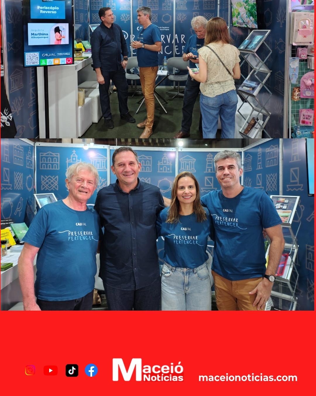 CAU-AL marcou presença na Bienal do Livro de Alagoas e destacou a importância da arquitetura e do urbanismo