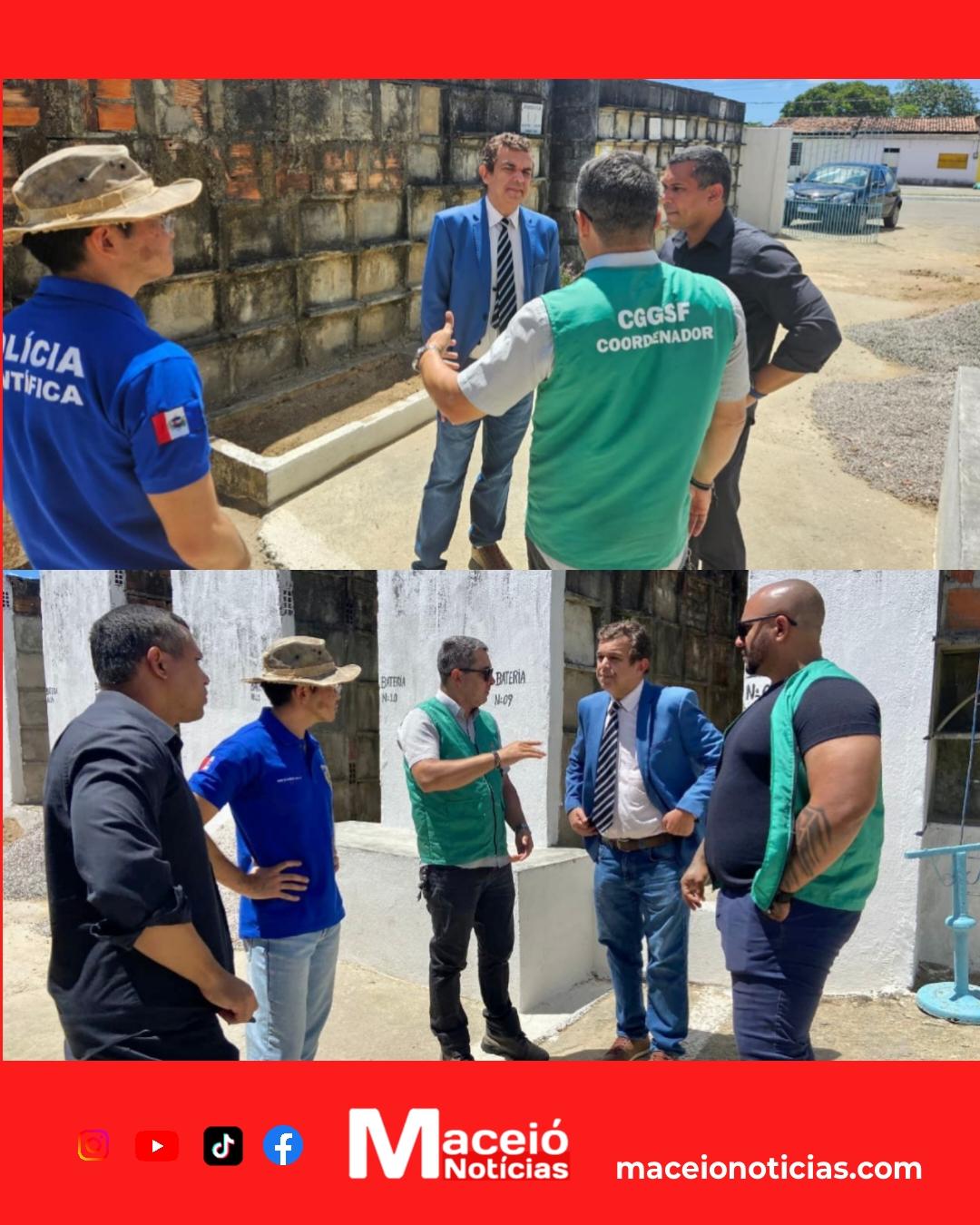 Defensoria Pública inspeciona cemitérios de Maceió e cobra avanço em medidas para garantir sepultamentos dignos