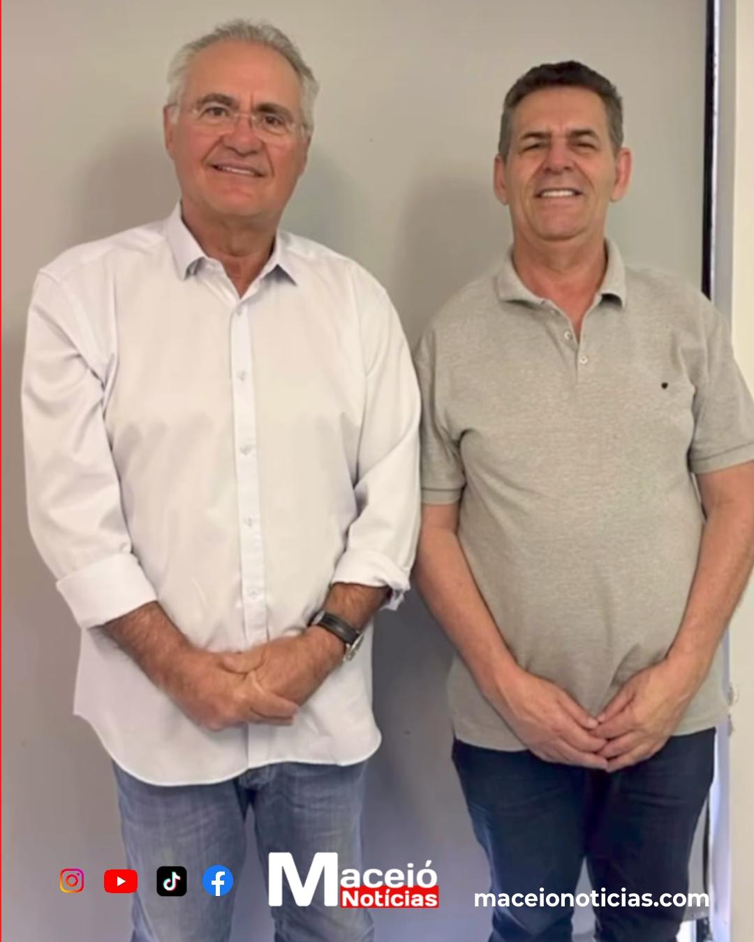 No encontro em Maceió, Geo Cruz reforçou a parceria com Renan Calheiros por novos investimentos para Ibateguara