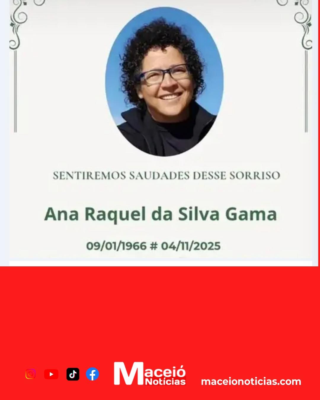 Último adeus à juíza Ana Raquel reúne família e amigos neste sábado em Maceió