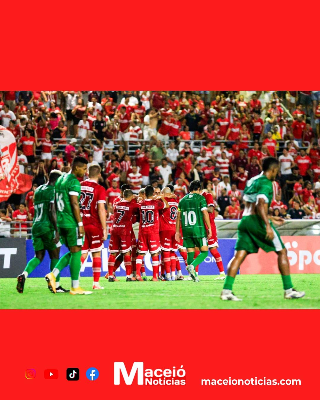 CRB mostra poder de reação, vence o Murici e segue firme na parte de cima da tabela