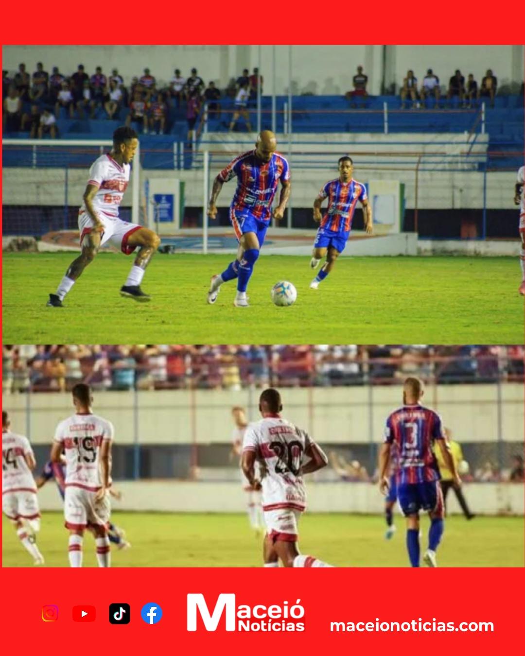 CRB para no zero e estreia sem brilho diante do Itabaiana no Nordestão