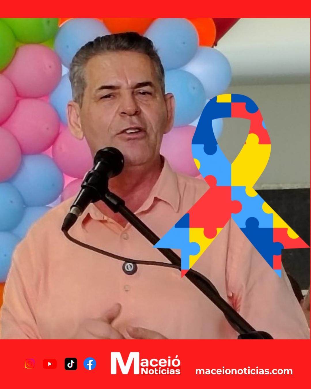 Prefeito Geo Cruz envia projeto para reforçar atendimento a crianças com autismo em Ibateguara.