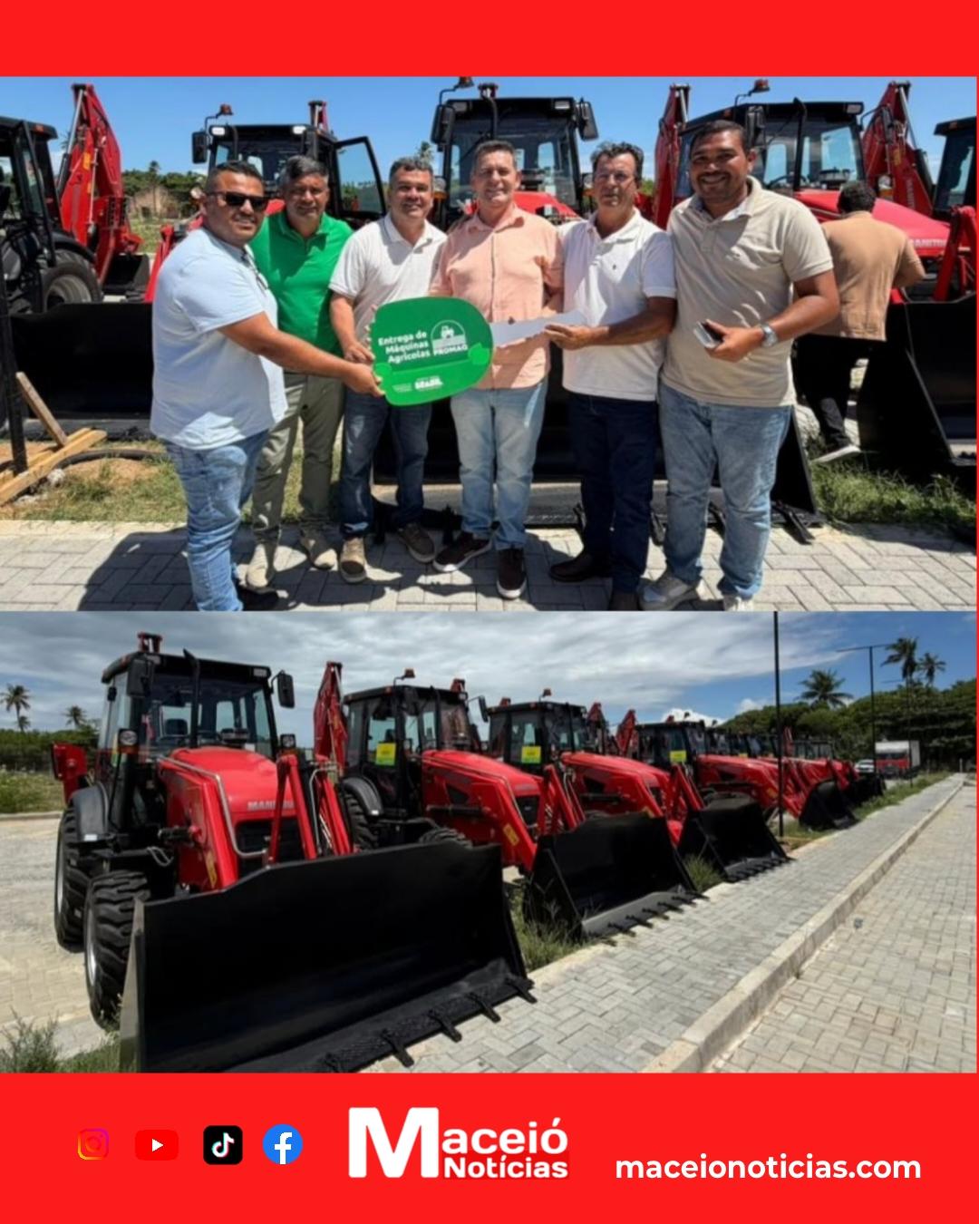 Prefeito Geo Cruz recebeu nova máquina para Ibateguara em evento na Embrapa
