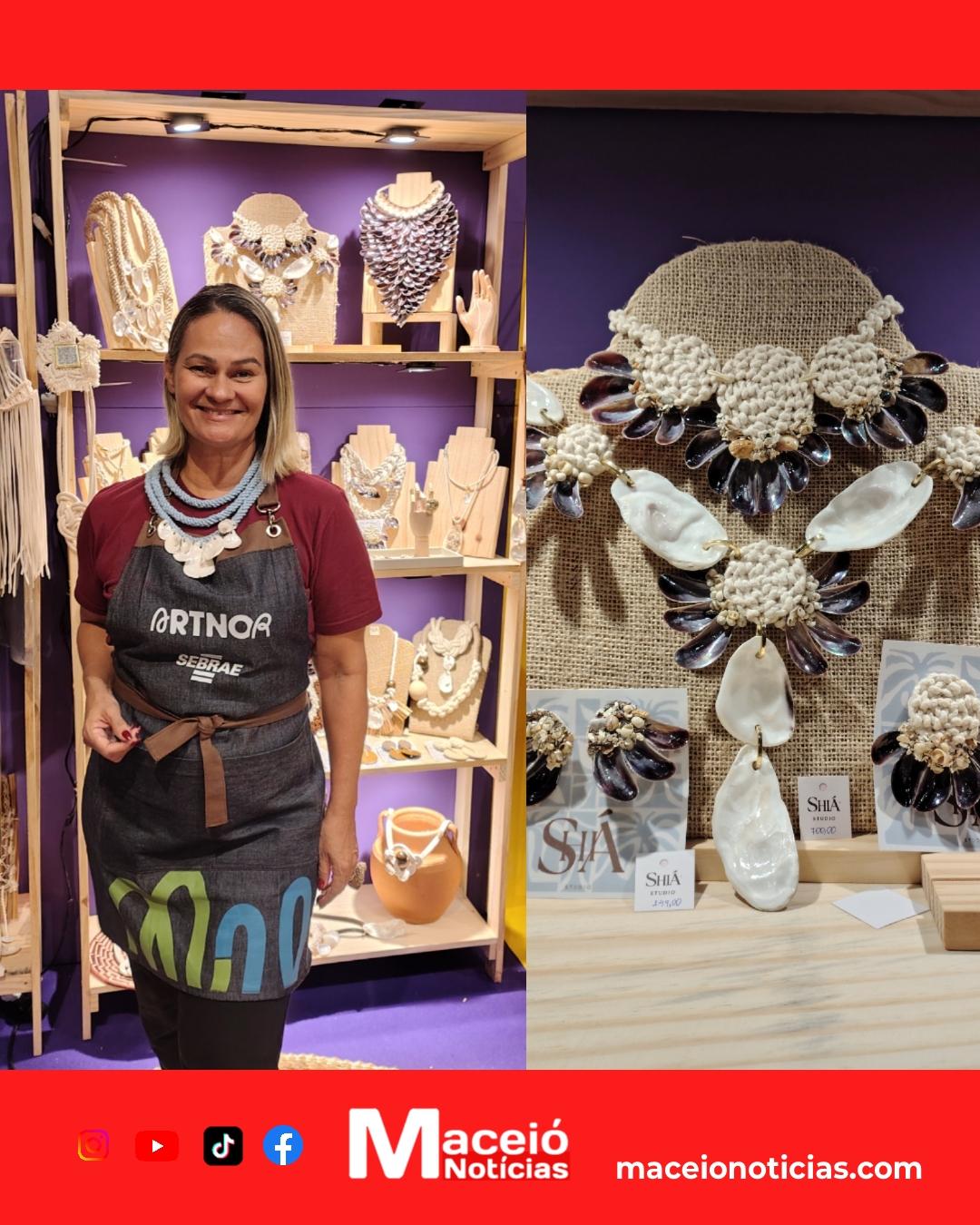 SHIÁ leva biojoias autorais da Barra de São Miguel à ARTNOR, em Maceió, no Jaraguá