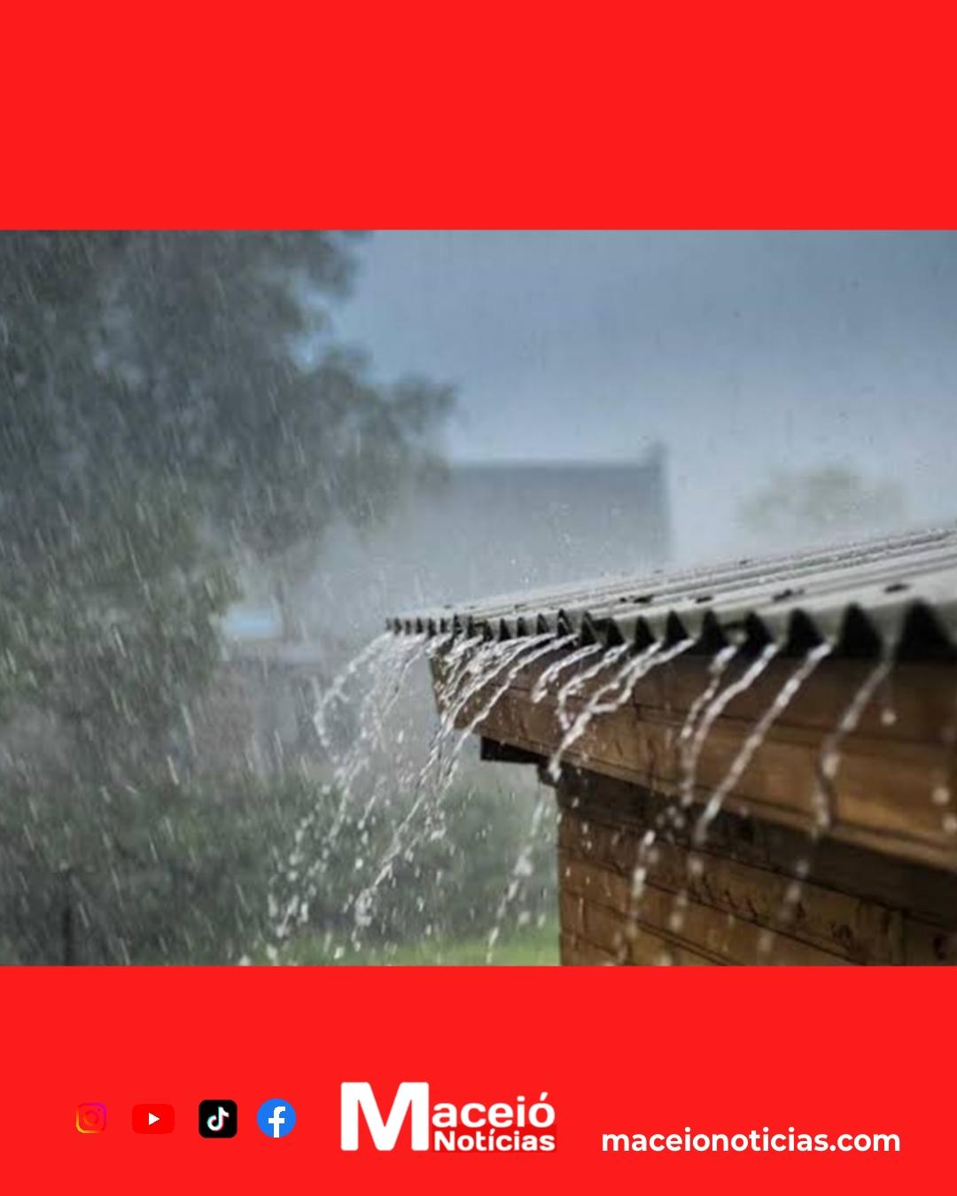 Tempo fecha em Alagoas: alerta de chuvas intensas coloca 24 cidades em atenção