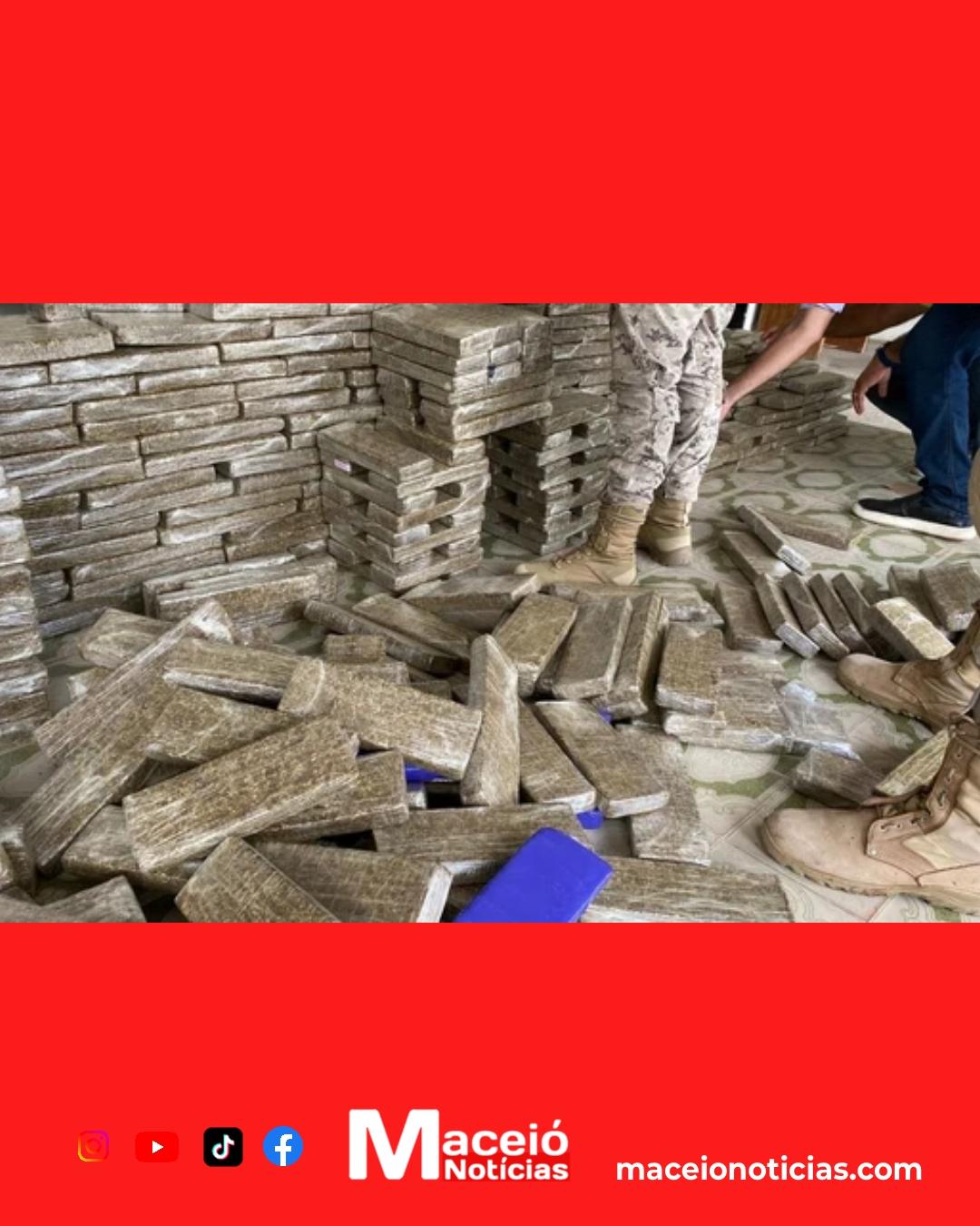 Tráfico sofre prejuízo de R$ 4 milhões após grande apreensão de drogas no Agreste de Alagoas