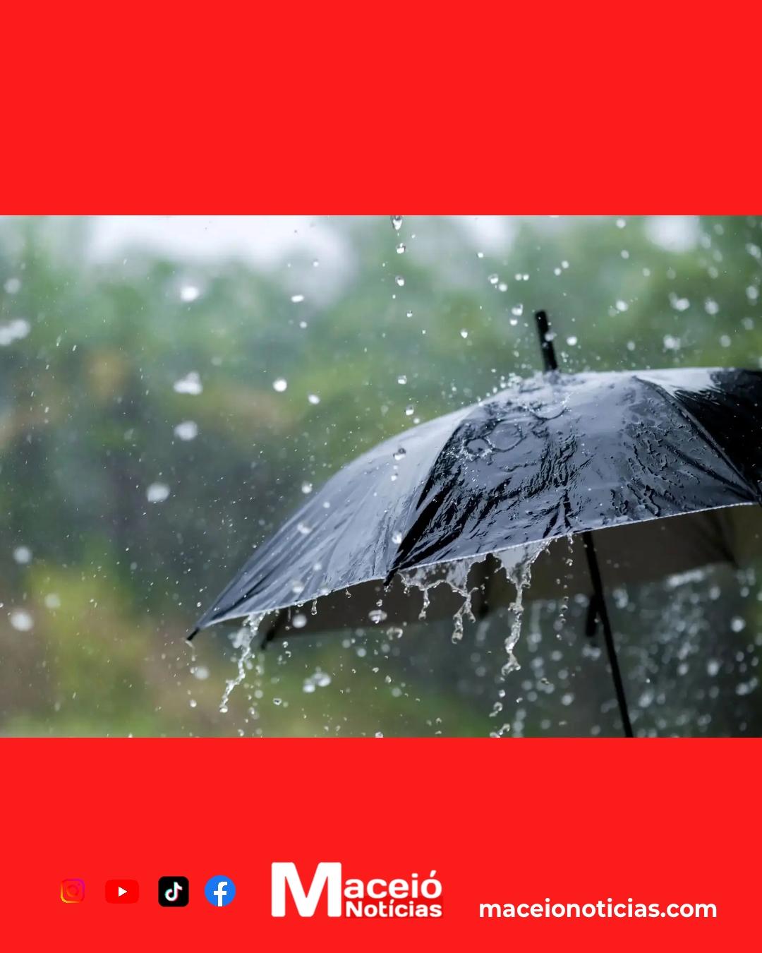 Alagoas em alerta: Defesa Civil aponta chuvas intensas e admite estender aviso durante a semana