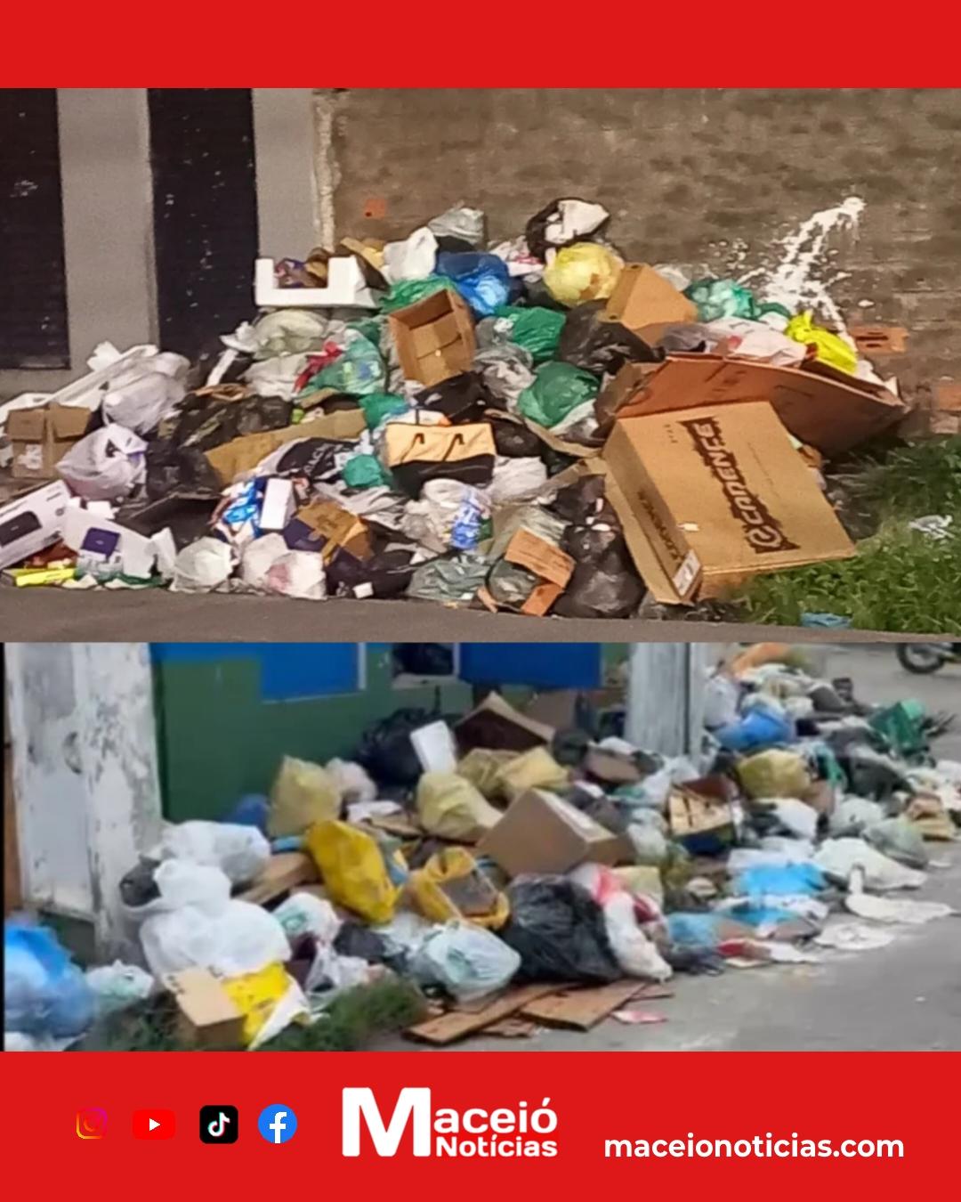 Defensoria Pública cobra solução urgente para acúmulo de lixo em Maceió