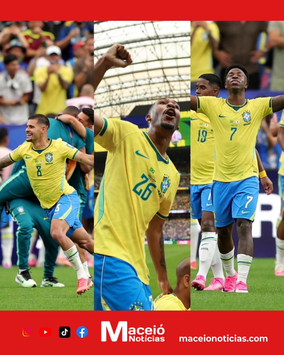 Brasil reage no segundo tempo, vence o Japão de virada e segue vivo na Copa
