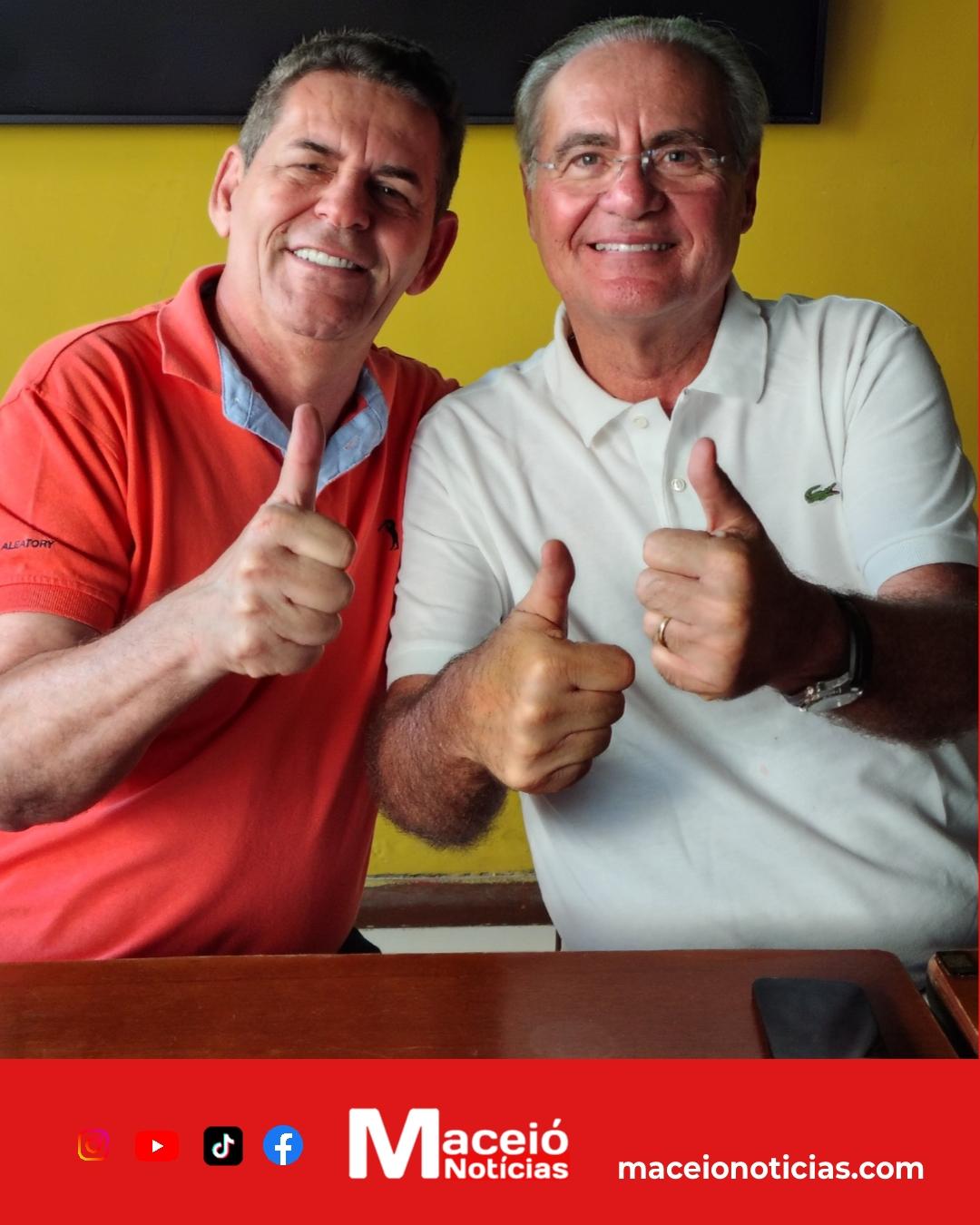 Geo Cruz reforça apoio a Renan Calheiros e Renan Filho durante encontro em Maceió