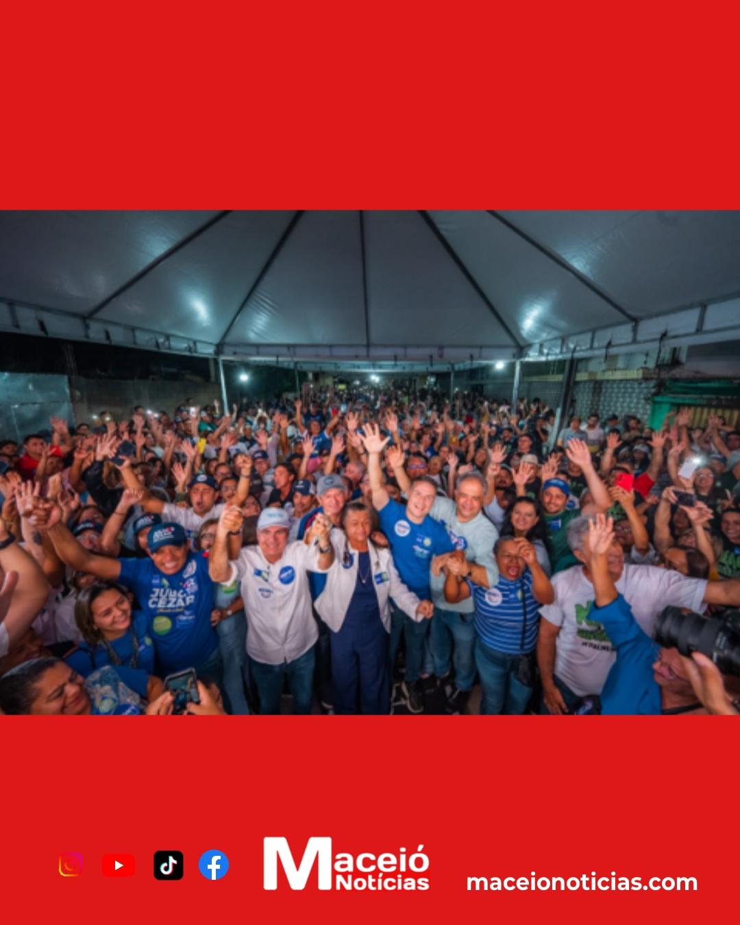 Plenária lotada evidencia força política de Renan Filho em Palmeira dos Índios