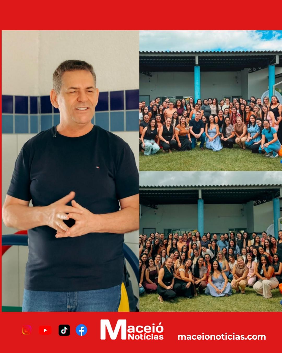 Geo Cruz participa de encontro pedagógico e reforça compromisso com a educação infantil em Ibateguara