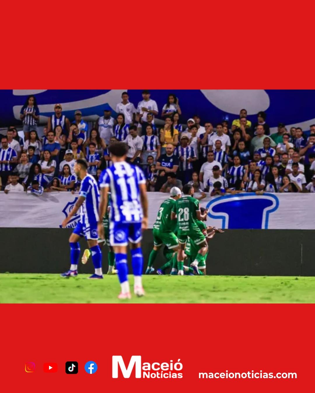 Noite amarga no Rei Pelé: CSA cai diante do Uberlândia e fica longe do acesso