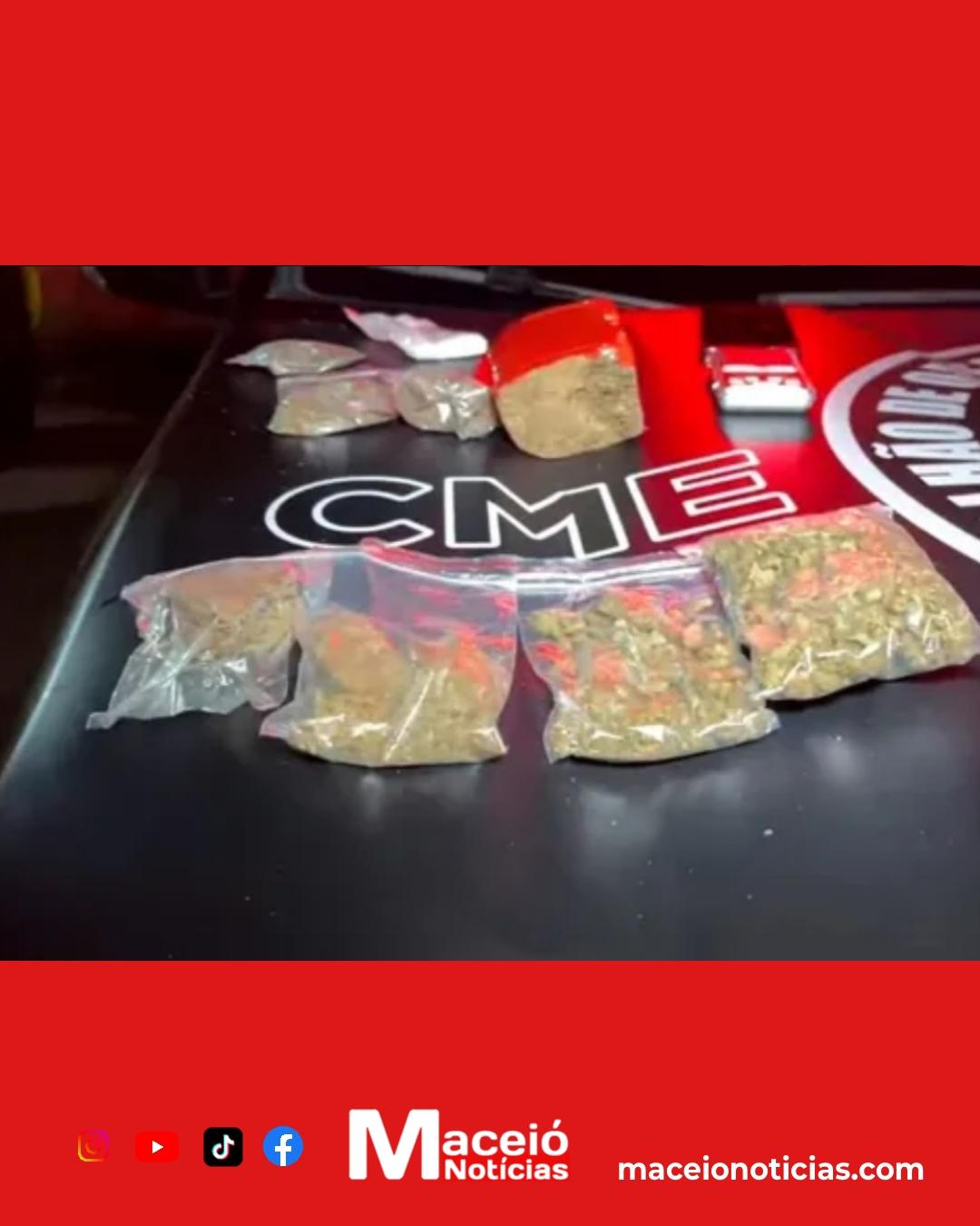 Bope prende suspeito com cerca de 1 kg de maconha e cocaína no Vergel do Lago