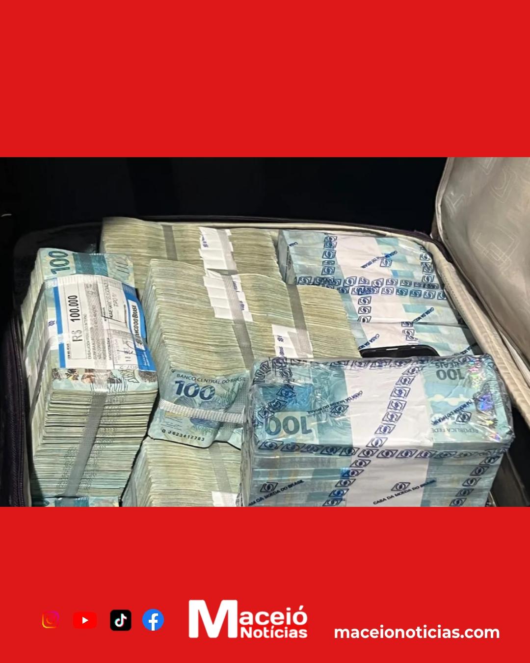 Quase R$ 2 milhões em dinheiro são apreendidos durante ação integrada em Maceió