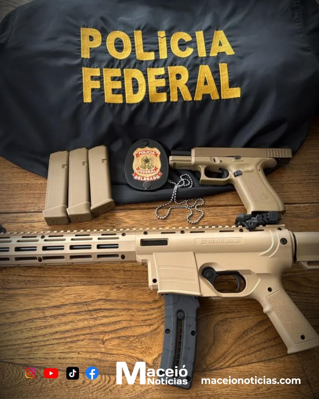 PF deflagra operação contra esquema de tráfico de armas e lavagem de dinheiro no Rio de Janeiro