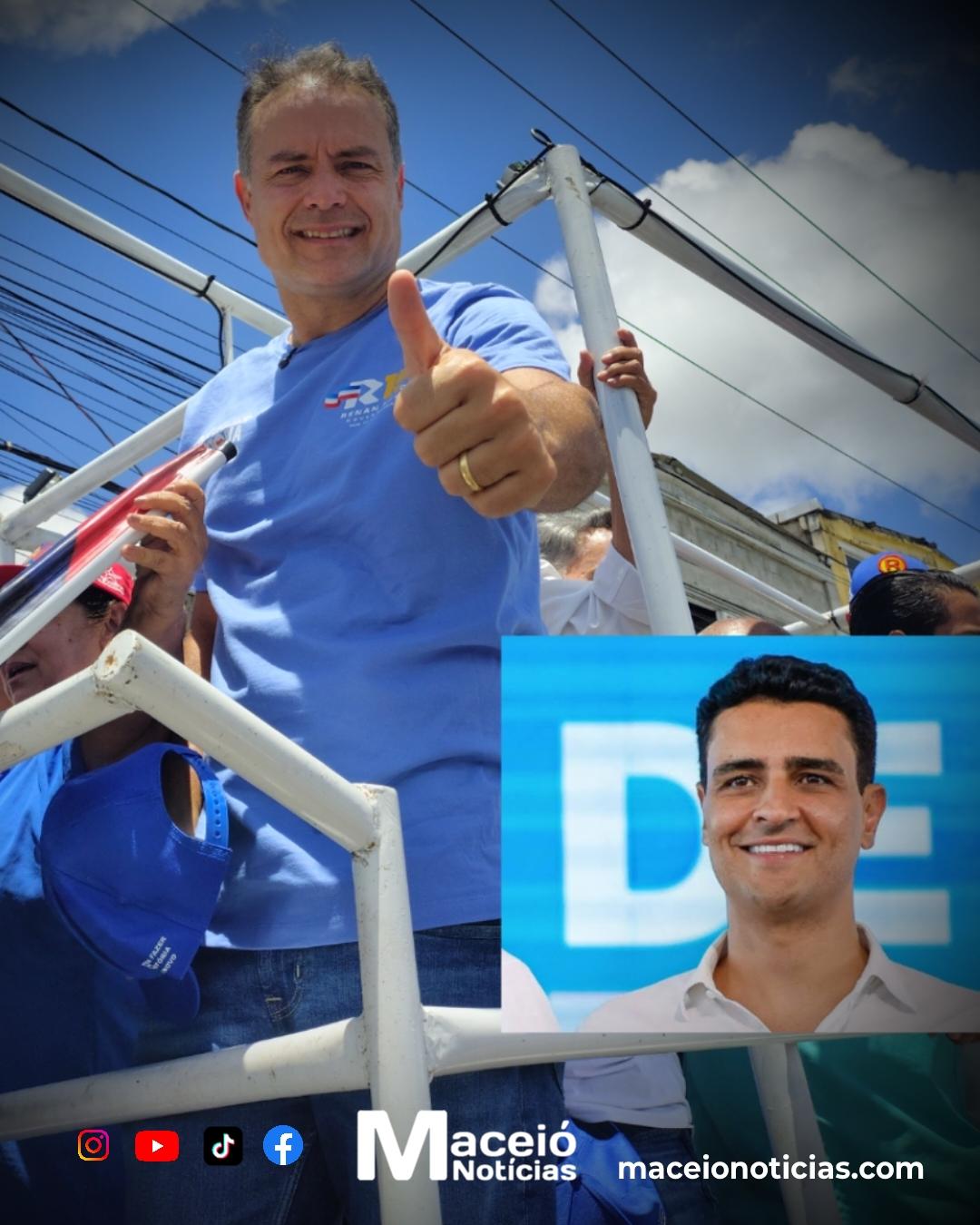Renan Filho tem 50% e João Caldas Filho aparece com 49% dos votos válidos, aponta Quaest
